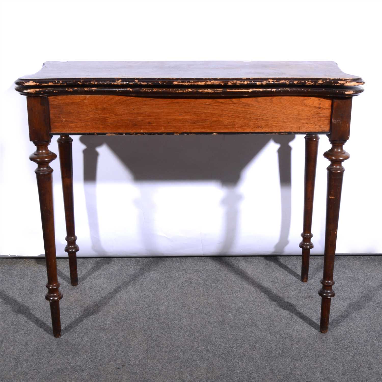 Lot 596 - A Dutch mixed wood tea table, ...