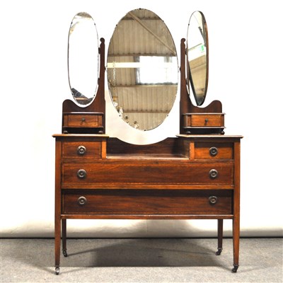 Lot 365 - An Edwardian mahogany dressing table, ...