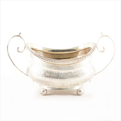 Lot 267 - A George III silver sugar basin, ...