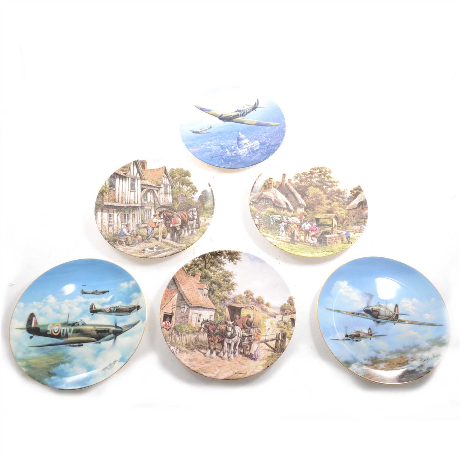Lot 43 - A quantity of limited edition collectors' plates, including Royal Doulton "Heroes of the Sky"