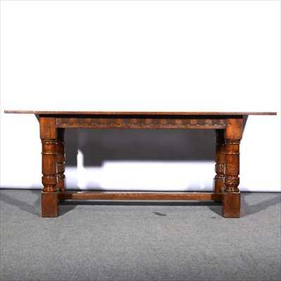 Lot 534 - Joined oak refectory table