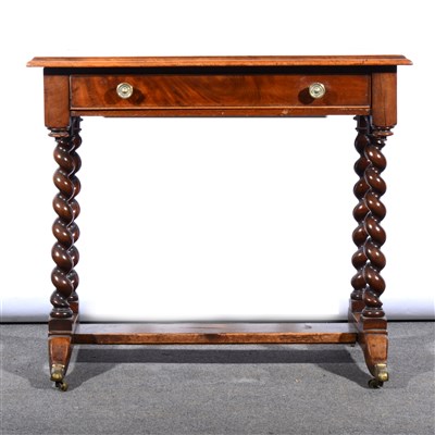 Lot 474 - A Victorian walnut writing table