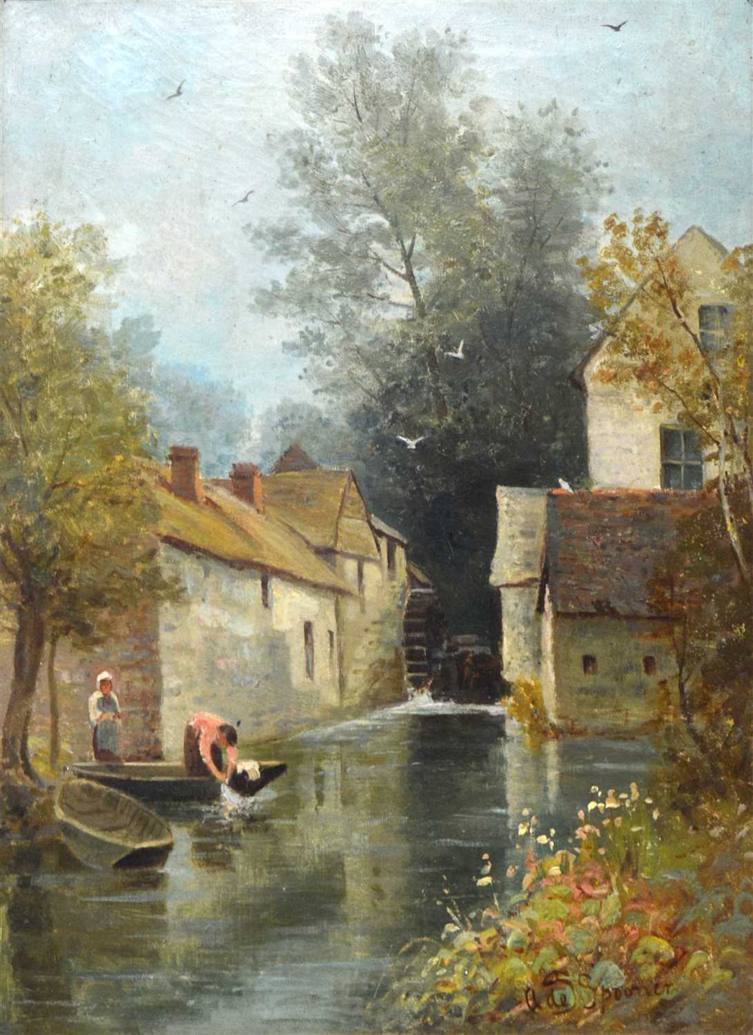 Lot 532 - A pair of oil on canvas - landscapes