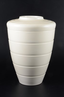 Lot 162 - A large tapered Shoulder vase, by Keith Murray for Wedgwood.