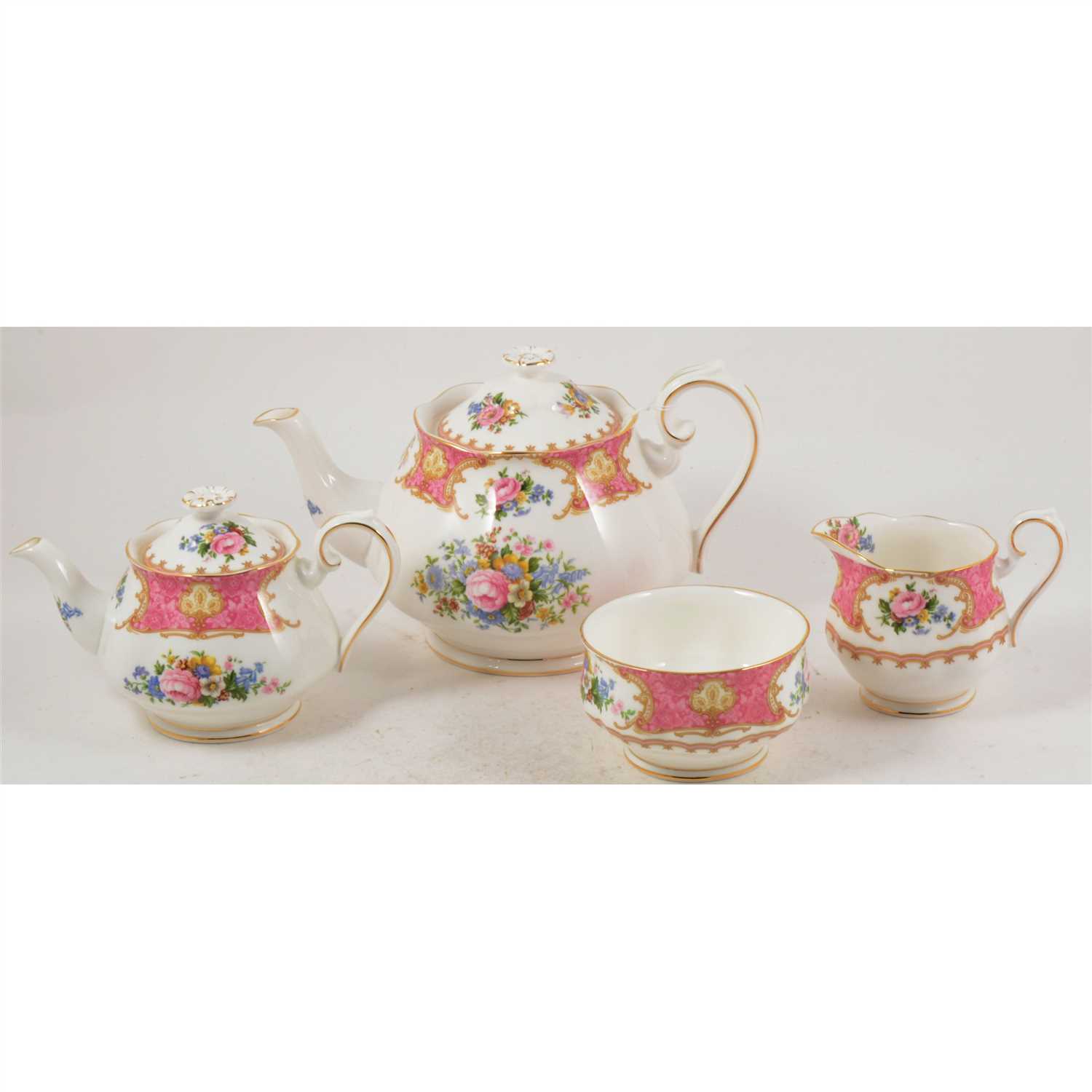 Lot 201 - A Royal Albert Lady Carlyle teaset.