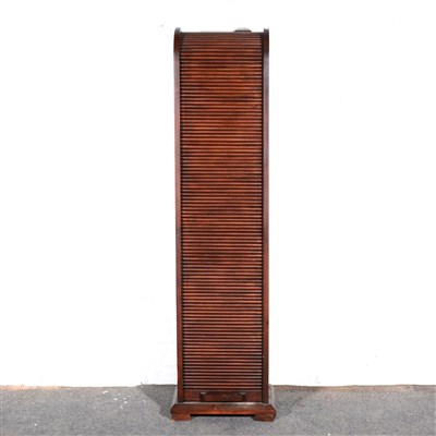 Lot 368 - A contemporary tambour-front CD cabinet, ...