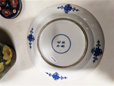 Lot 36 - Chinese blue and white porcelain dish