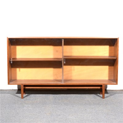 Lot 337A - A teak open bookcase, labelled Multi-width, ...