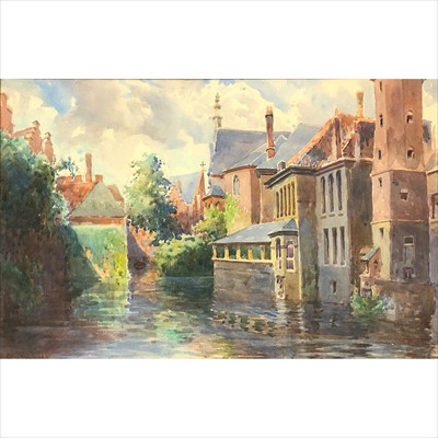 Lot 418 - W Cecil Druford, near Quai de Miroir, Bruges, ...