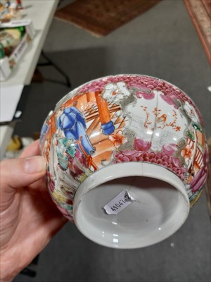 Lot 76 - A Chinese porcelain shallow dish, ...