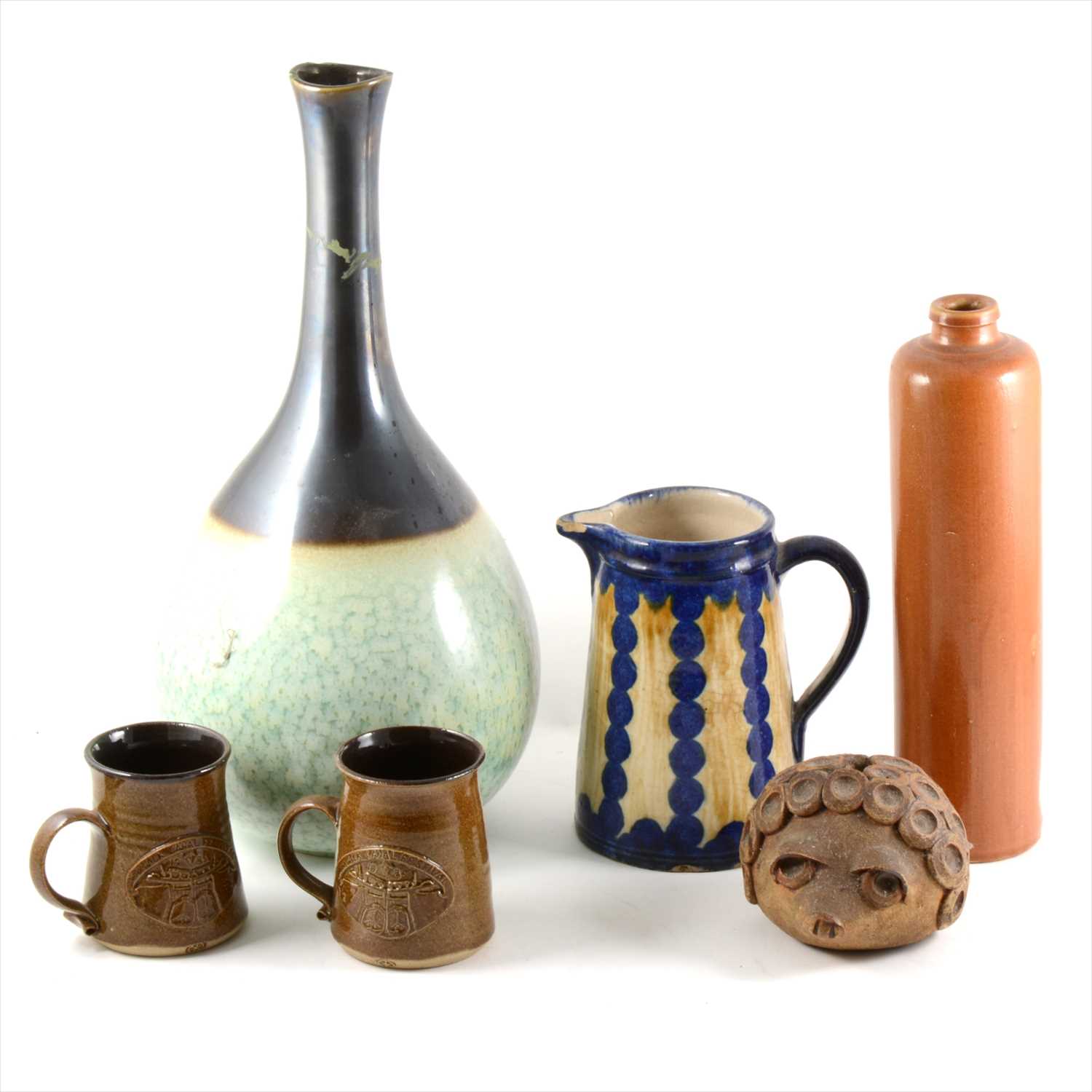 Lot 24 - A large quantity of studio pottery.