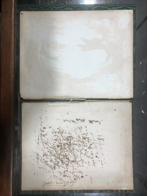 Lot 627 - A late Victorian silver-faced desk blotter