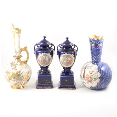 Lot 54 - A Doulton Burslem vase; and other ceramics.