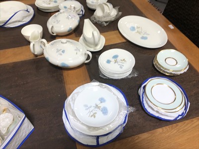Lot 92 - A Wedgwood bone china dinner and tea service, Ice Rose pattern, ...