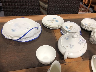 Lot 92 - A Wedgwood bone china dinner and tea service, Ice Rose pattern, ...