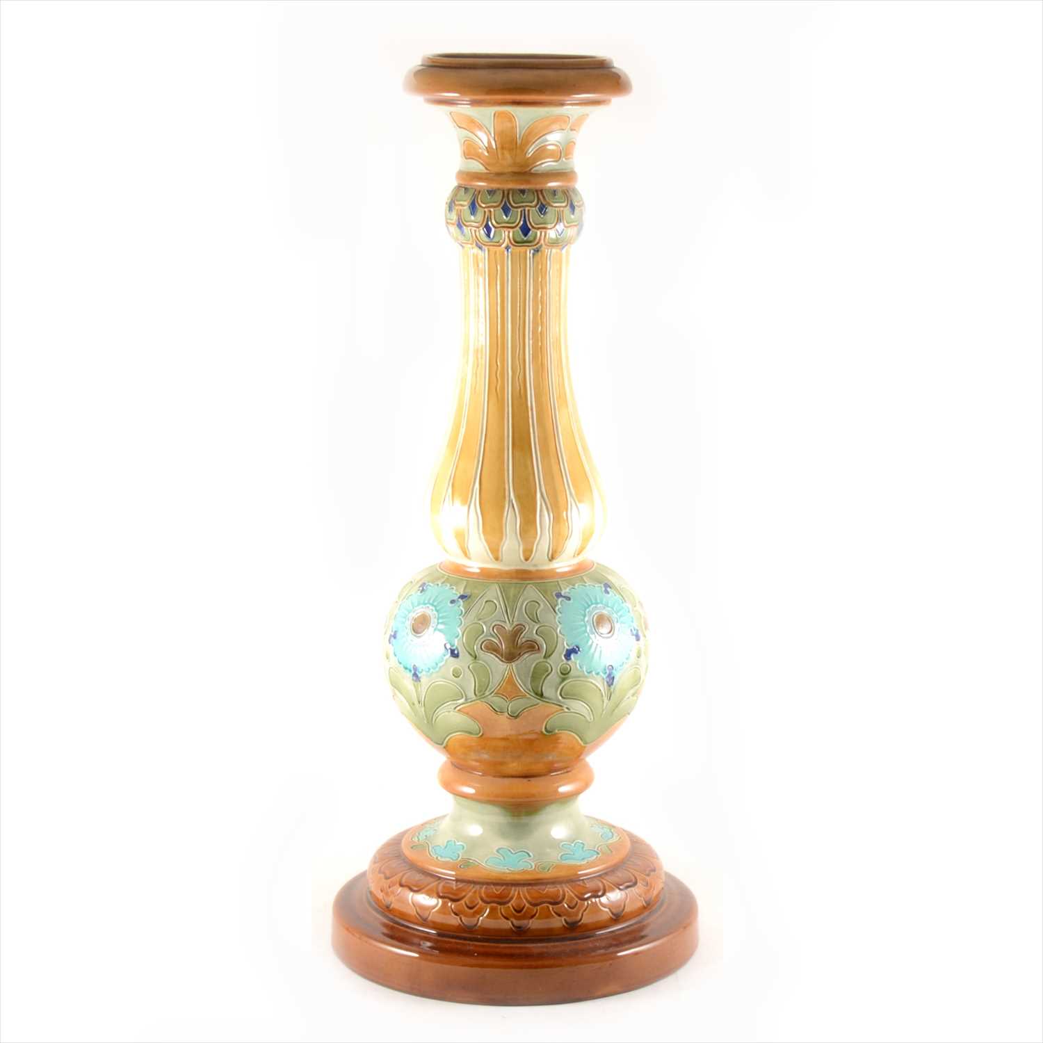 Lot 72 - Burmantofts pottery jardinière stand