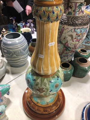 Lot 72 - Burmantofts pottery jardinière stand