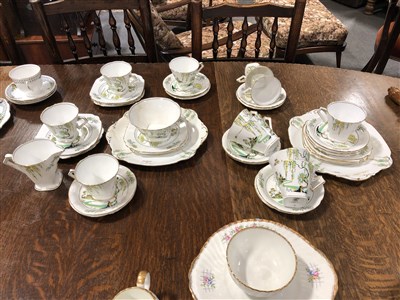Lot 75 - A Large quantity of English bone china teaware, assorted makers