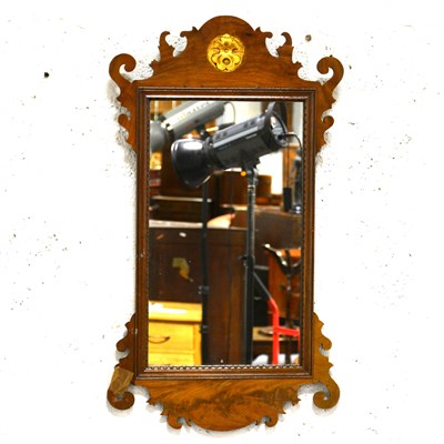 Lot 685 - Mahogany Chippendale style pier glass,...