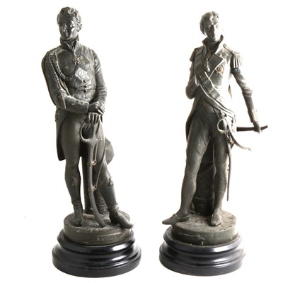 Lot 309 - Bronze patinated spelter figure, after Charles...
