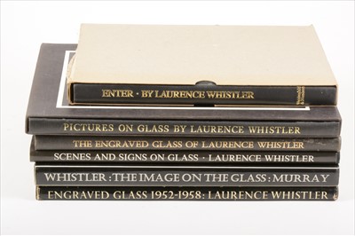 Lot 247 - Whistler, Laurence, Enter, signed, and other books