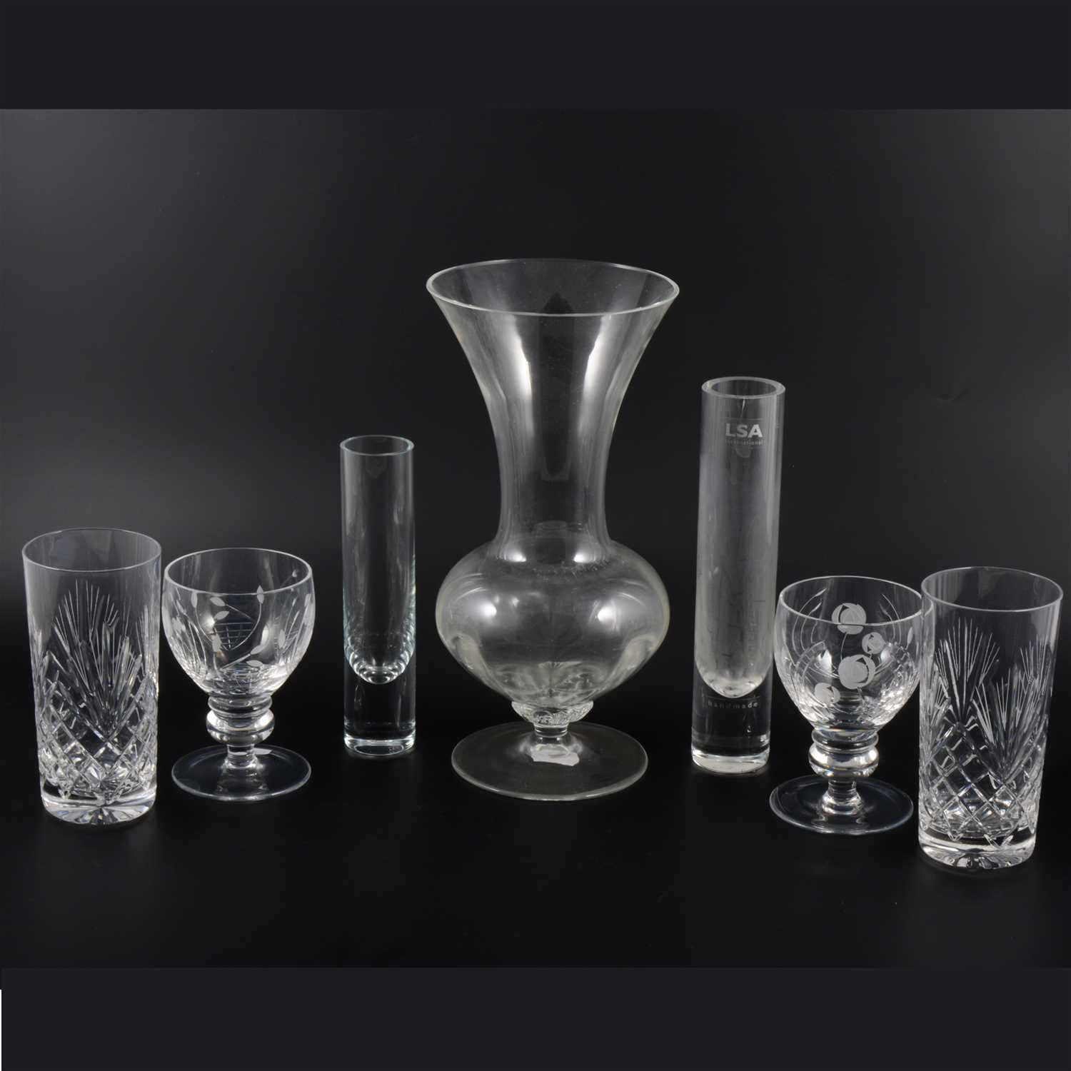 Lot 26 - Three boxes of cut and press moulded glassware