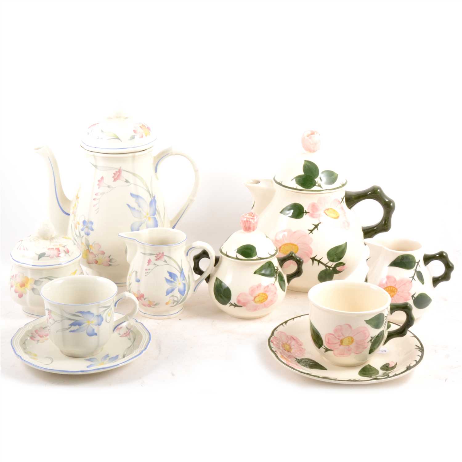 Lot 66 - Two Villeroy and Bosch part tea services, Wild Rose and Riviera.
