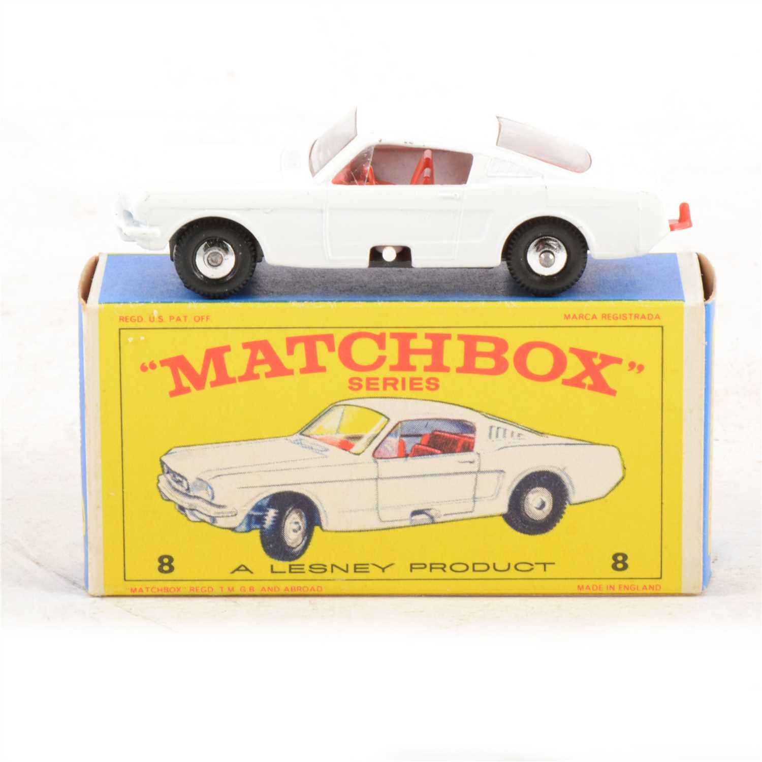 Lot 257 Matchbox Toys; no.8 Ford Mustang diecast