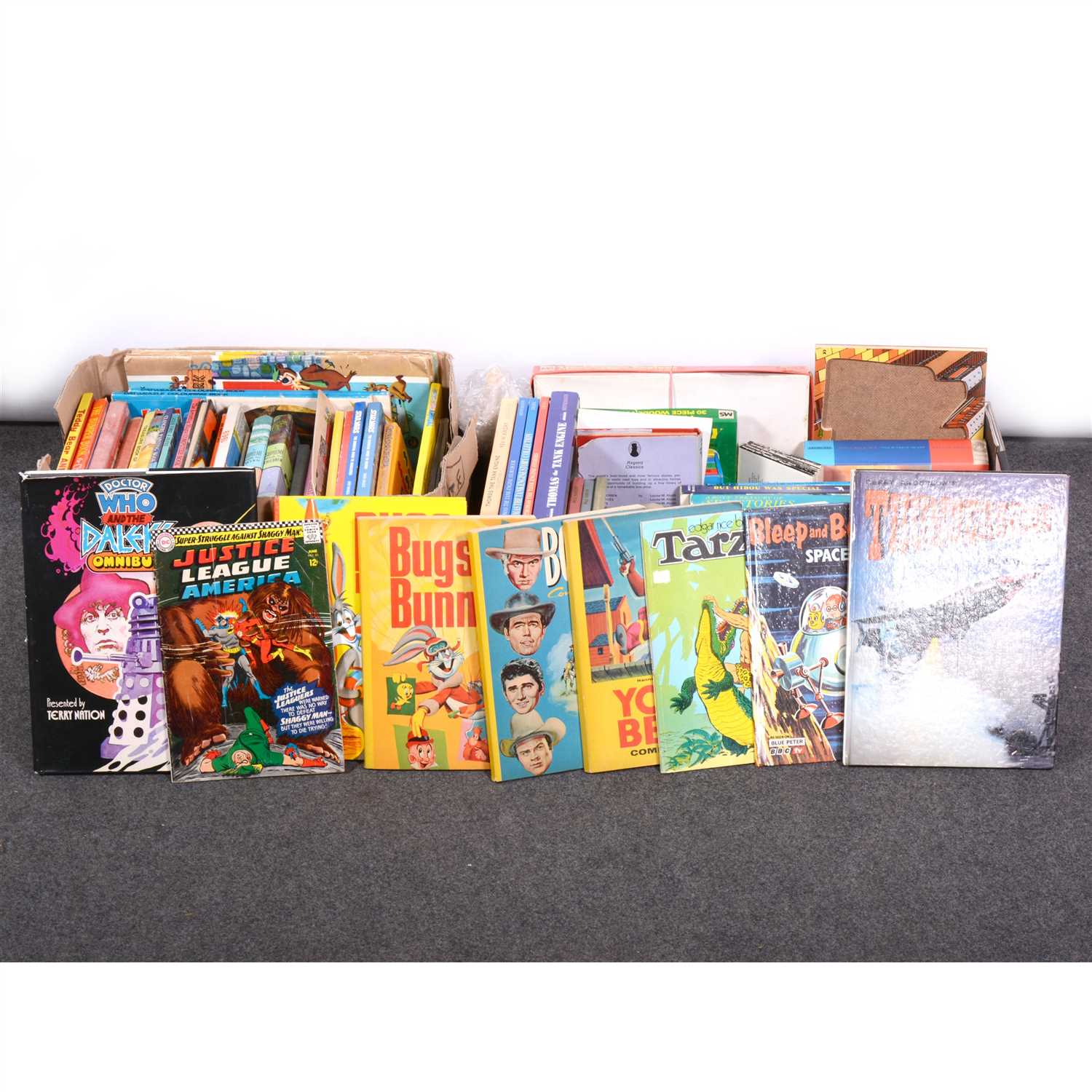 Lot 143 - Children's annuals and books, including Enid Blyton, Ladybirds books, magazines etc.