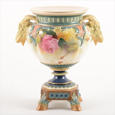 Lot 31 - Royal Worcester campana shape vase