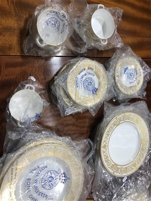 Lot 188 - A Royal Worcester bone china dinner service, Hyde Park pattern.