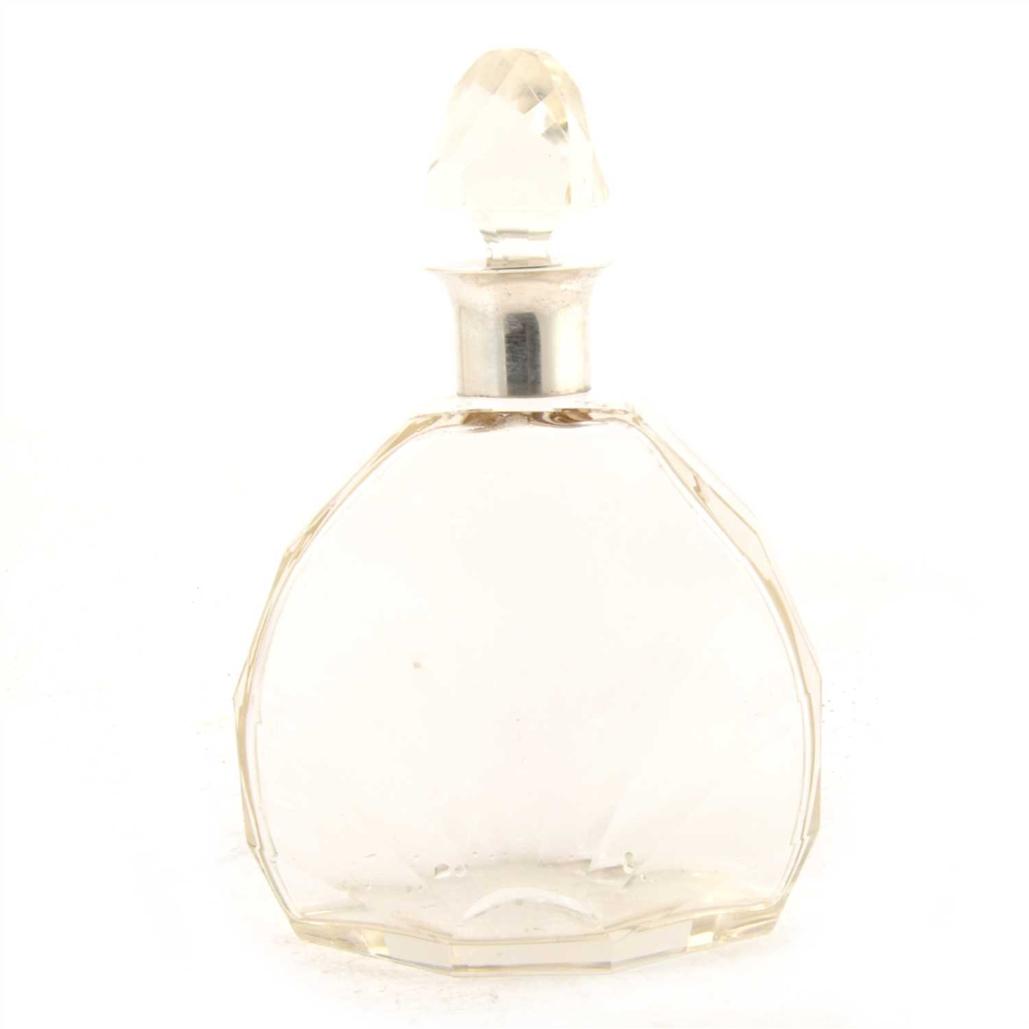 Lot 124 - Art Deco silver mounted decanter, 1926.