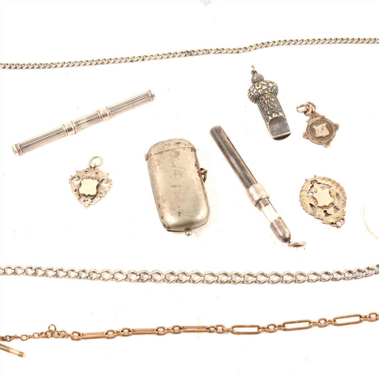 Lot 168 - S. Mordan silver pencil, silver and other...