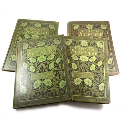 Lot 238 - William Shakespeare, The Plays of Shakespeare, with notes by Charles Knight, four volumes of six, late 19th Century.