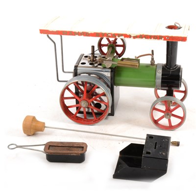Lot 11 - Mamod live steam showman's engine TE1, with burner and steering stick, not boxed.