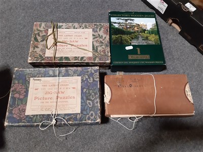Lot 49 - A quantity of Academy and other wooden jigsaw puzzles, boxed.
