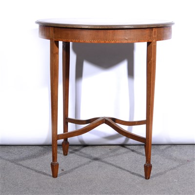 Lot 350 - An Edwardian inlaid mahogany occasional table, ...