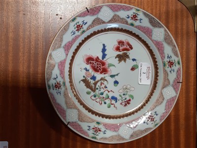 Lot 2 - Chinese Export famille rose charger, ...