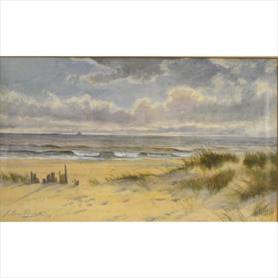 Lot 369 - J Wynne Williams, Beach scene, ...