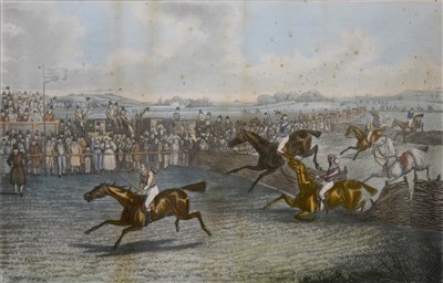 Lot 325 - Hunt, after Alken, A Hurdle Race, four colour prints, ...