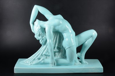 Lot 150 - An Art Deco ceramic sculpture of a nude, by Henri Fugère.