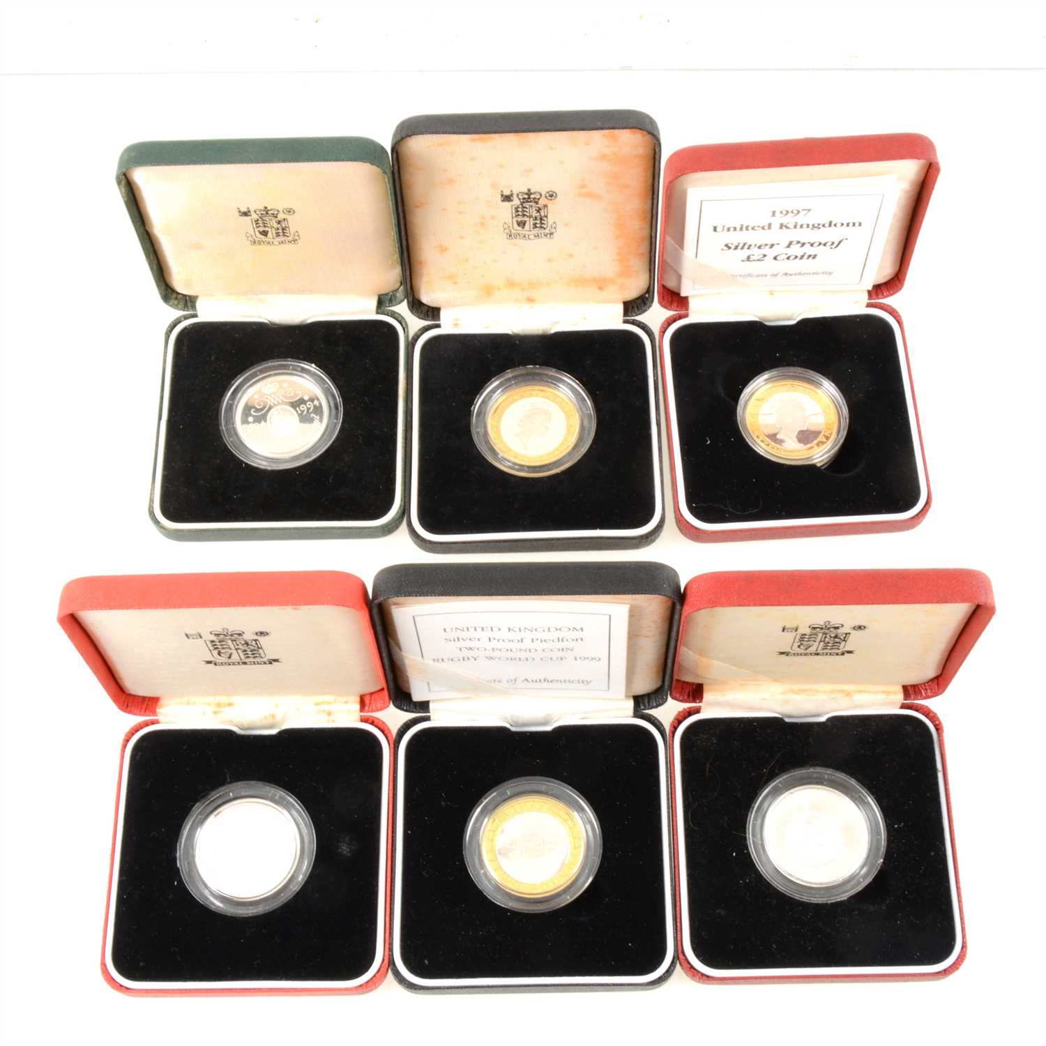Lot 369 - A collection of Royal Mint UK silver, silver proof and piedfort £2 coins