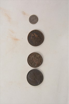 Lot 349 - Imperial copper coins: a small collection,...