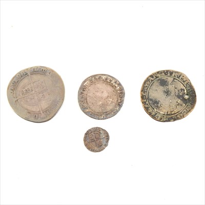 Lot 333 - Edward VI Silver Shilling (badly worn);...