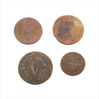 Lot 334 - James II Silver Maundy Twopence, 1686; Penny,...