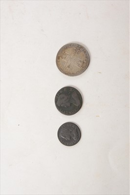 Lot 330 - George III Lima silver Half Crown, 1745; Lima...