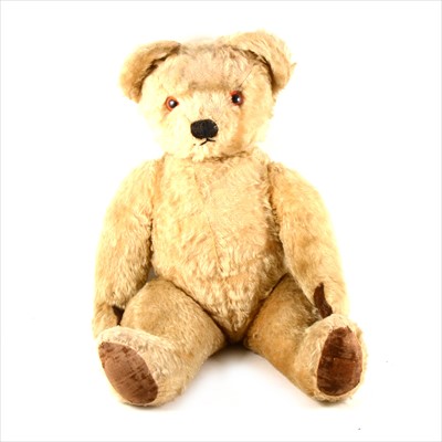 Lot 166 - Large Chad Valley plush teddy bear, jointed limbs, 60cm.