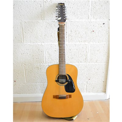 Lot 621 - Samick Artist Series Edition 12 string acoustic guitar, with soft case.