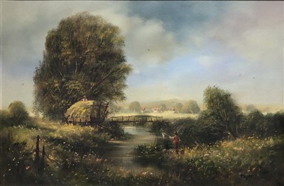 Lot 488 - *Dyer, a pair of country landscapes, ...