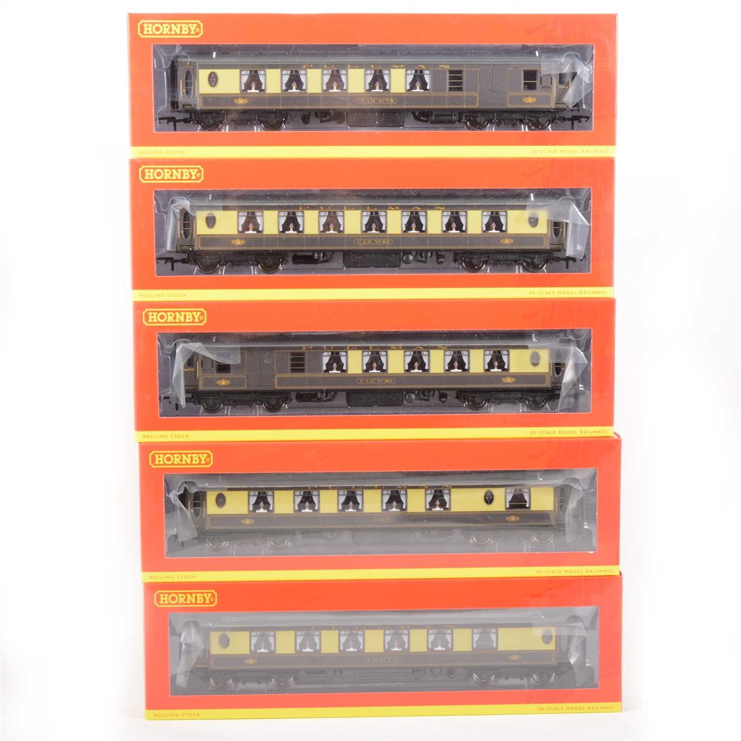 Lot 56 - Five Hornby OO gauge model railway passenger coaches; all Pullman, all boxed.